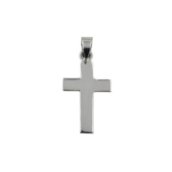 sterling silver plain cross pendant 