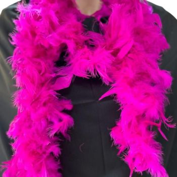 Fuchsia colour feather boas.
Ideal for fancy dress, party, festivals and concerts.
