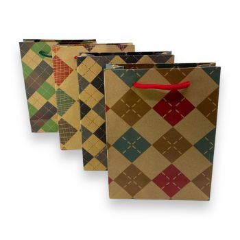 Assorted Geometric Design Paper Gift Bag