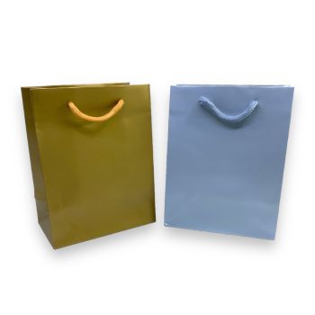 Assorted Gold And Silver Coloured Paper Gift Bags 