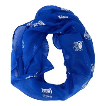 Ladies cotton feel loop scarf with foil  Owl design