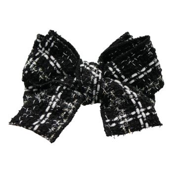 Black & White Tweed Bow Concord