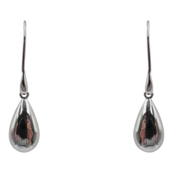 Rhodium plated sterling Silver drop Earrings.
