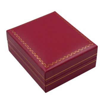 Red Leatherette Pendant Box