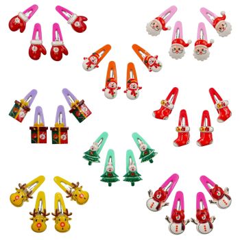 Girls acrylic Christmas themed bendies in assorted designs and colours.
