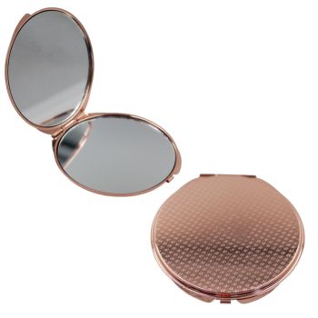 Rose Gold Double Sided Compact Mirror 