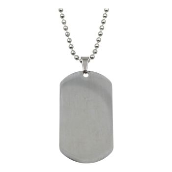 Stainless Steel Plain Dog Tag Pendant