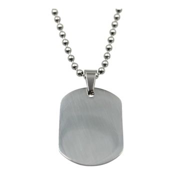 Stainless Steel Plain Dog Tag Pendant