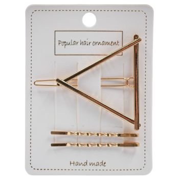 Triangle Clip & Twist Hair Slide Set