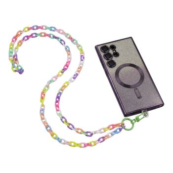 Multicolour Acrylic Fashion Crossbody Phone Chain