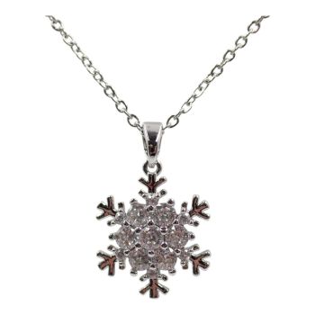 Diamante Snowflake Pendant