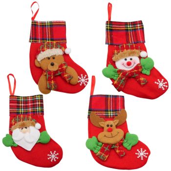 Assorted Christmas Themed Small Stockings 