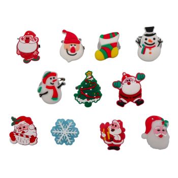 Assorted Christmas Flashing Brooches