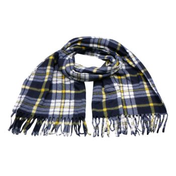 Unisex super soft tartan scarves with tassels
