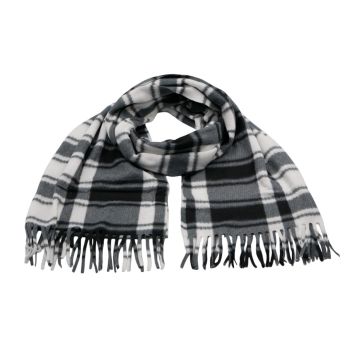 Unisex super soft tartan scarves with tassels
