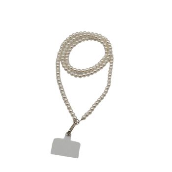 Phone chain with imitation pearl