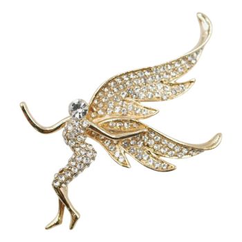 Diamante Fairy Brooch