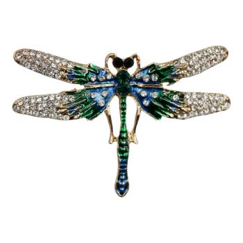 Venetti Diamante Dragonfly brooch