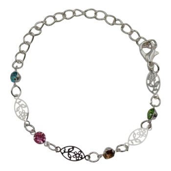 Diamante Flower Bracelet