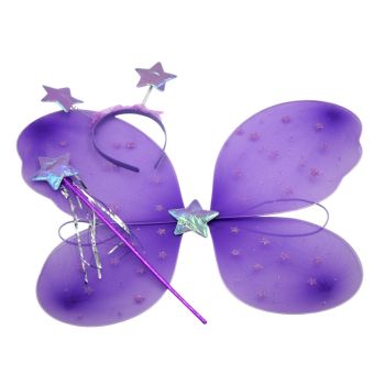 Butterfly Purple Wings, Boppers & Wand Set