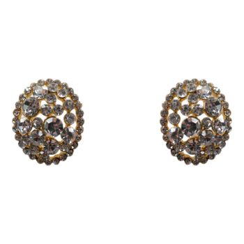 Diamante Pierced Stud Earrings