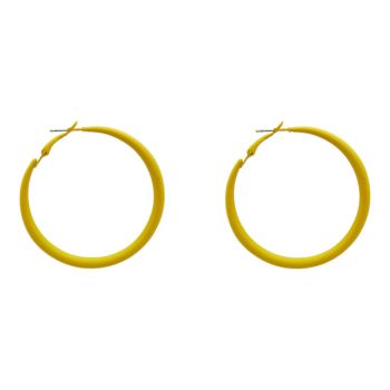 Rhodium colour plated, acrylic pierced half hoop earrings.
With hypoallergenic backs.
