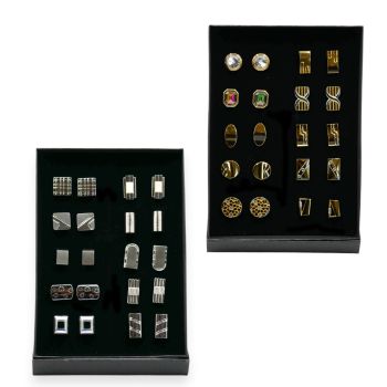 Gift set includes 10 pairs Gents Cufflinks.
Box measuring approx. 13cm x 18cm x 3cm.
Cufflinks style may vary.