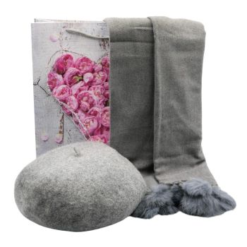 Ladies Winter Scarf & Beret Gift Set