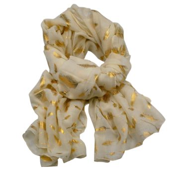 Cotton Feel Maxi Scarf With Foil Feather Print Design.
Measuring approx. 70cm x 180cm.
Pack of 3.