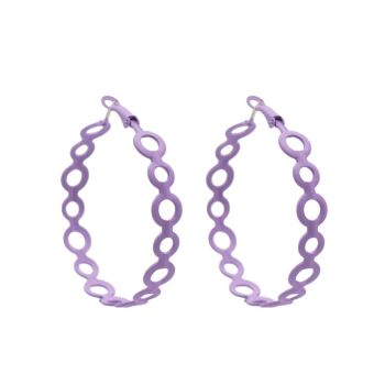 Acrylic Pierced Hoop Earrings