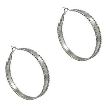 5cm Pierced Hoop Earrings