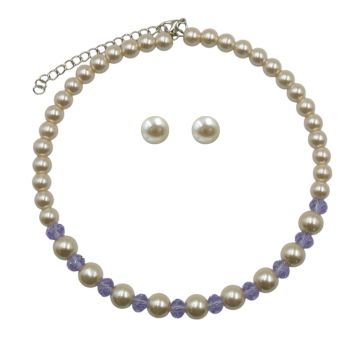 Venetti Pearl Necklace &amp; Earring Set