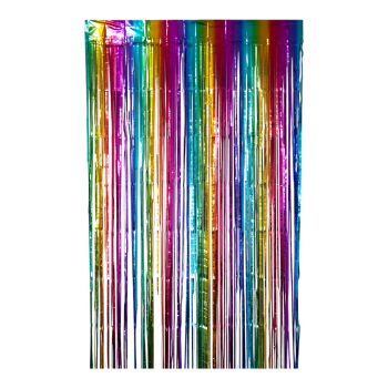 Multicolour Foil Fringe Curtains