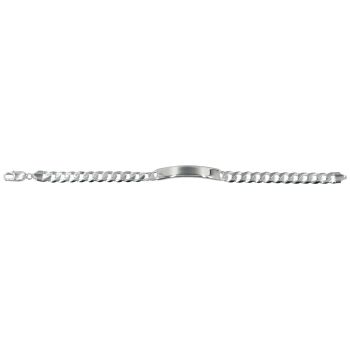 Gents sterling Silver ID bracelet.
Ideal for personalised engraving on the front and the back.
