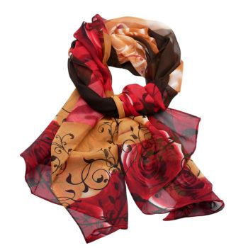 Roses & Vines Chiffon Scarves