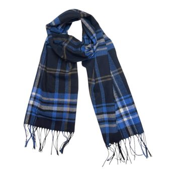 Unisex Tartan winter Fringed Scarves 