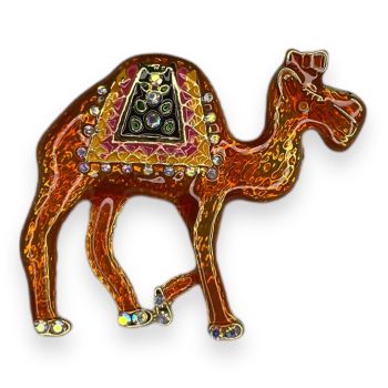 Venetti collection Enamel Camel Brooch 