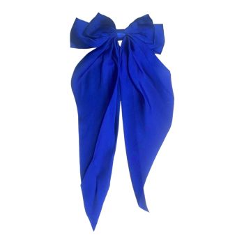 Large satin bow French clips.
