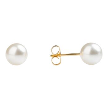 Studex Gold plated stainless steel, sensitive stud earrings with White pearls
Sensitive range are hypo-allergenic and ideal for sensitive ears.
Measuring 7mm in diameter.
