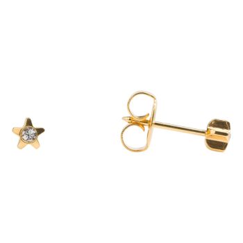 Studex Tiny Tips 4mm Starlite April Crystal Stud Earrings