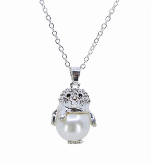 Venetti Diamante & Pearl Penguin Pendant (£1.20 Each)